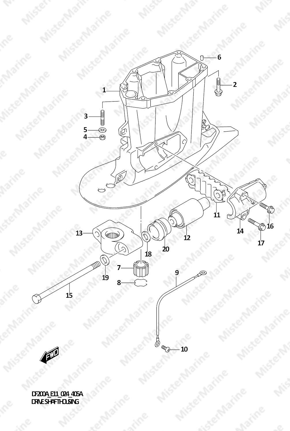 FIG.405A (1-F-5) DRIVE SHAFT HOUSING