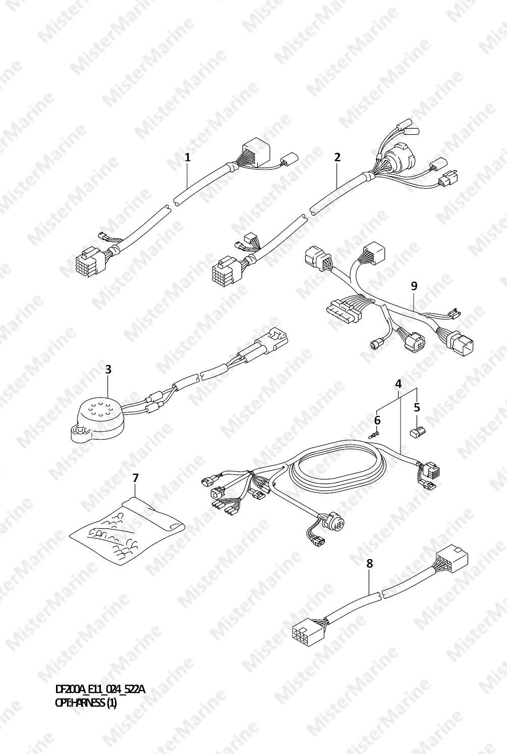 FIG.522A (1-H-4) OPT:HARNESS (1)