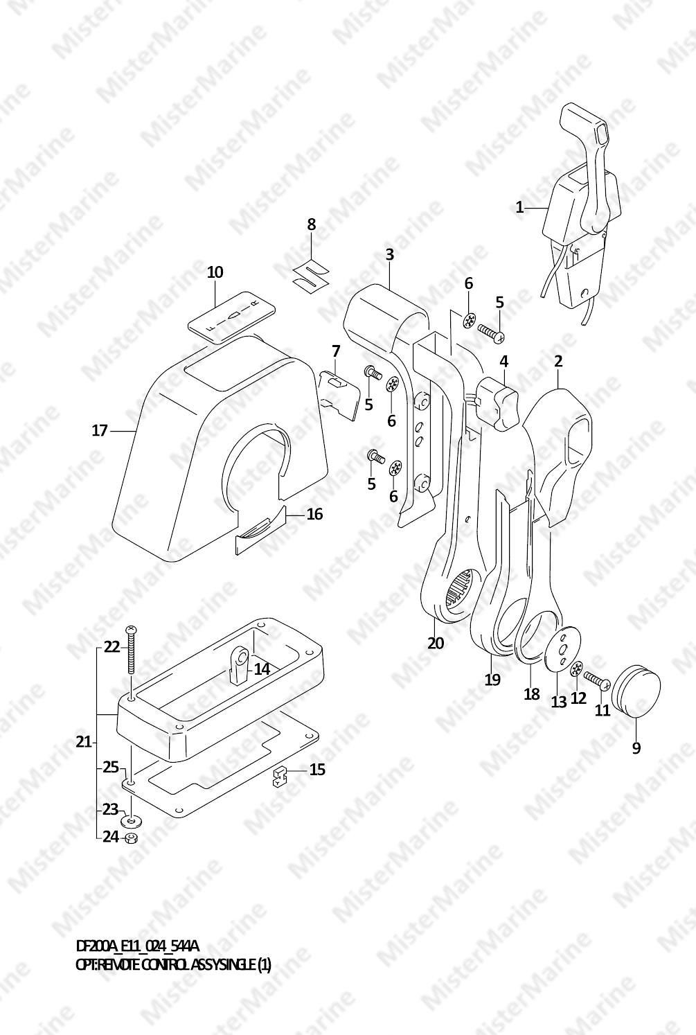 FIG.544A (1-H-13) OPT:REMOTE CONTROL ASSY SINGLE (1)