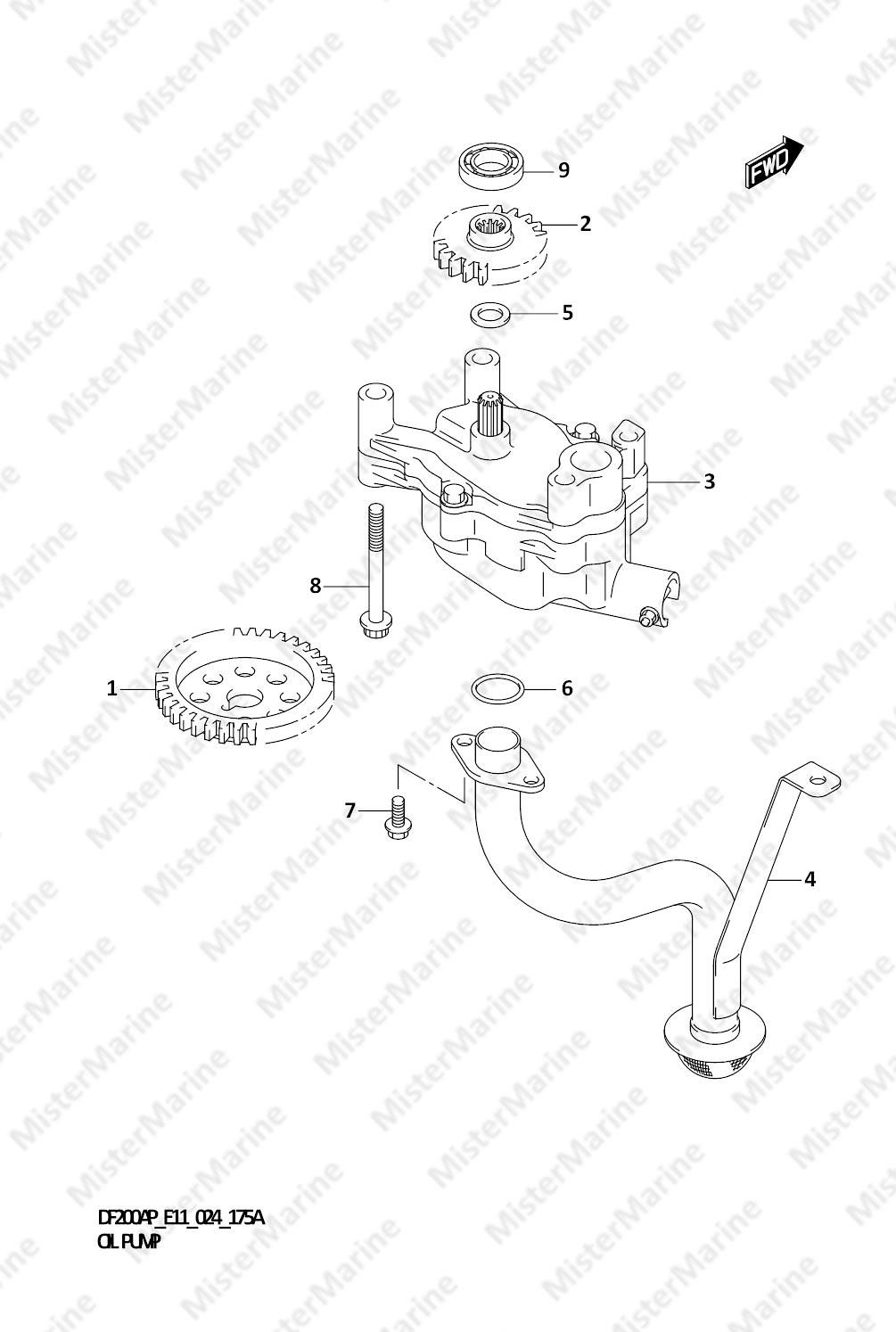 FIG.175A (1-C-12) OIL PUMP