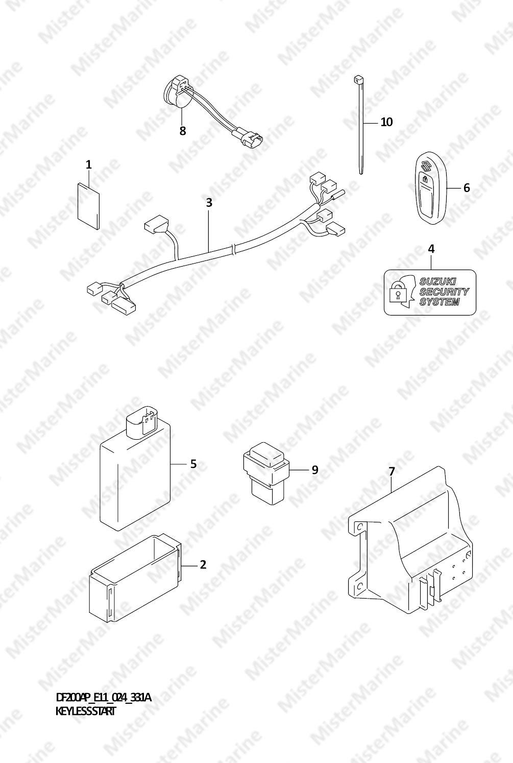 FIG.331A (1-D-11) KEY LESS START