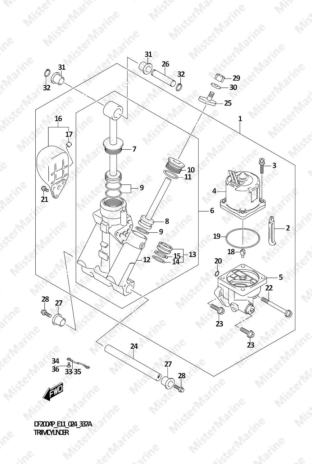 FIG.337A (1-D-16) TRIM CYLINDER