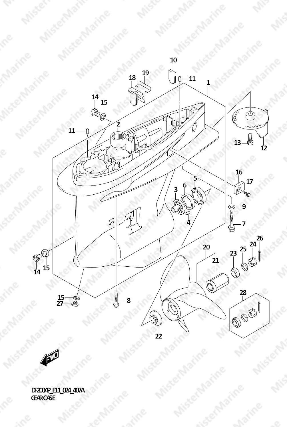 FIG.407A (1-E-8) GEAR CASE