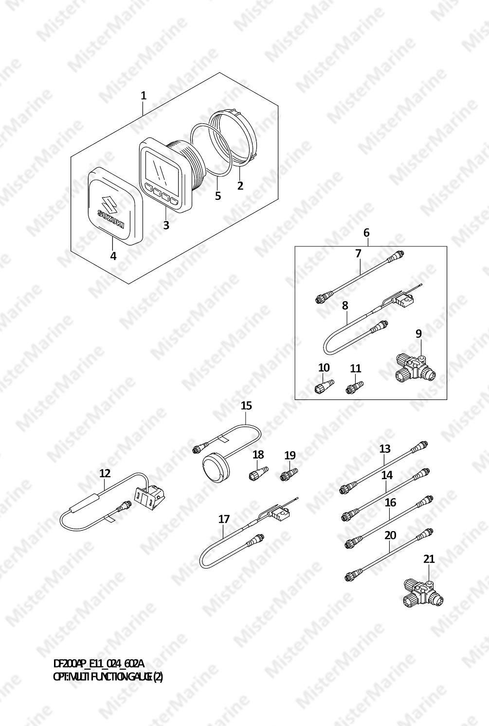 FIG.602A (1-F-16) OPT:MULTI FUNCTION GAUGE (2) (E11)