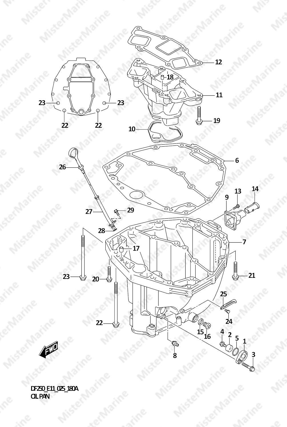 FIG.180A (1-F-4) OIL PAN