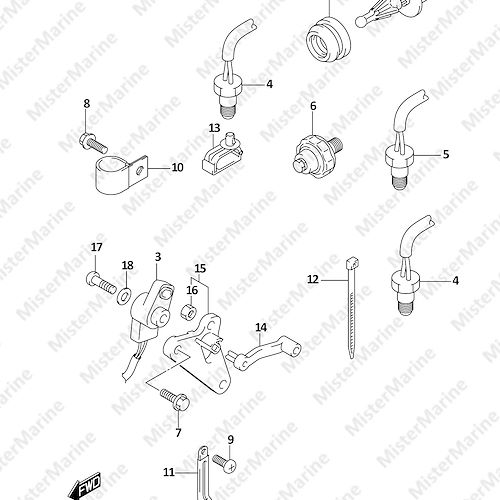 FIG.315B (1-H-10) SENSOR (DF200T:025:W/TRANSOM(X))