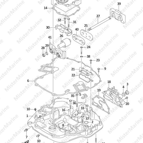 FIG.401C (1-K-10) ENGINE HOLDER (DF250ST)