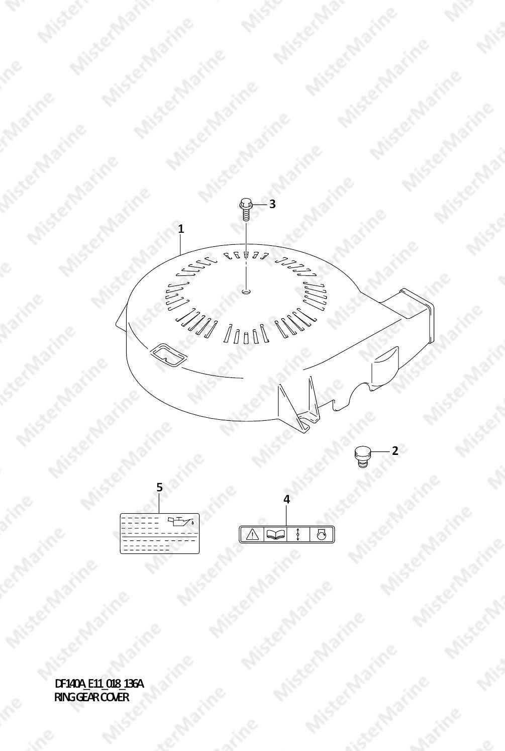 FIG.136A (1-B-11) RING GEAR COVER