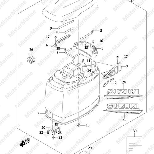 FIG.420H (2-C-8) ENGINE COVER ((DF250T,DF250Z):025)