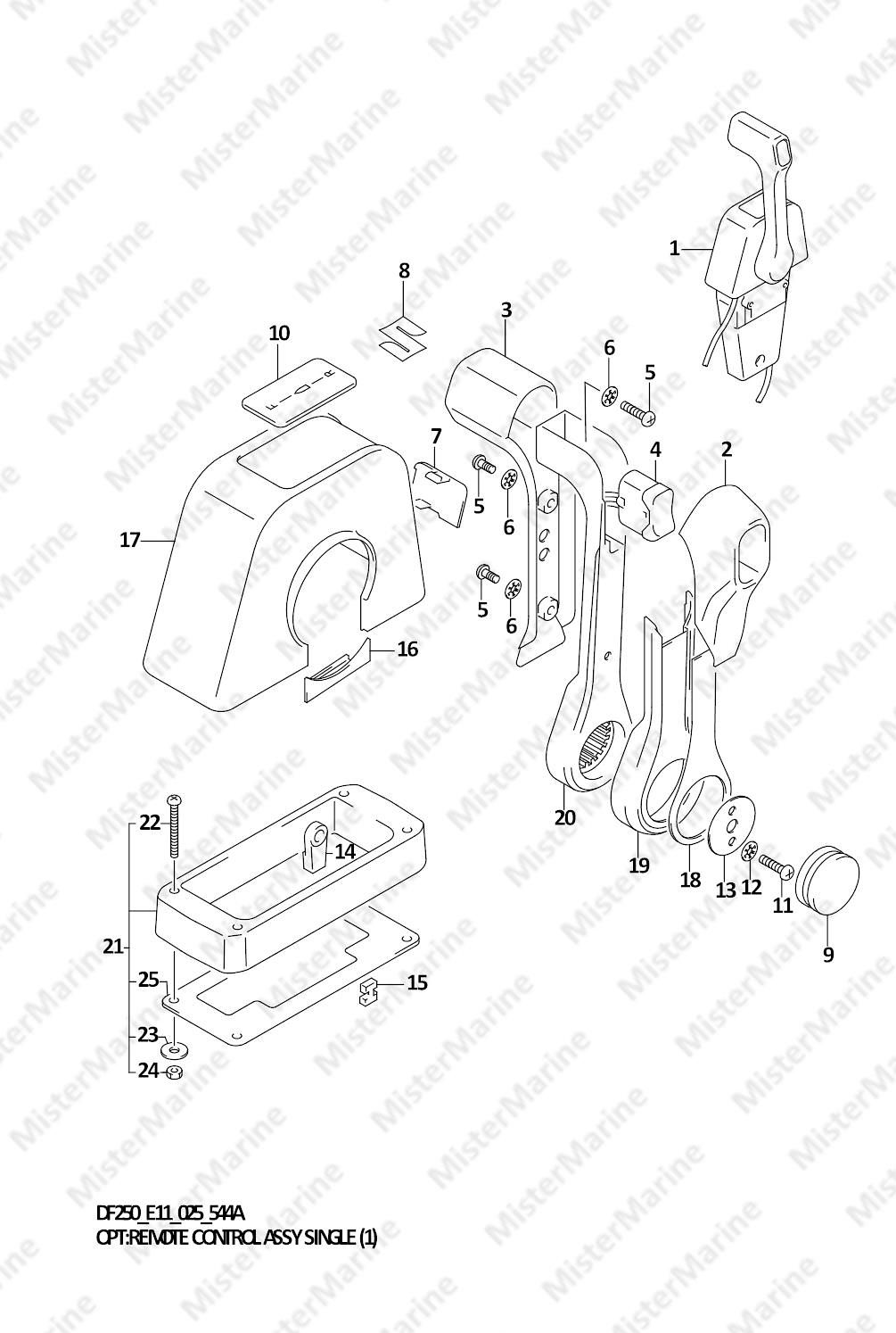 FIG.544A (2-E-2) OPT:REMOTE CONTROL ASSY SINGLE (1)