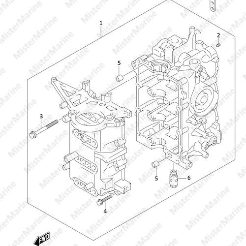 FIG.113A (1-B-3) CYLINDER BLOCK