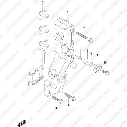 FIG.139A (1-B-9) EXHAUST MANIFOLD