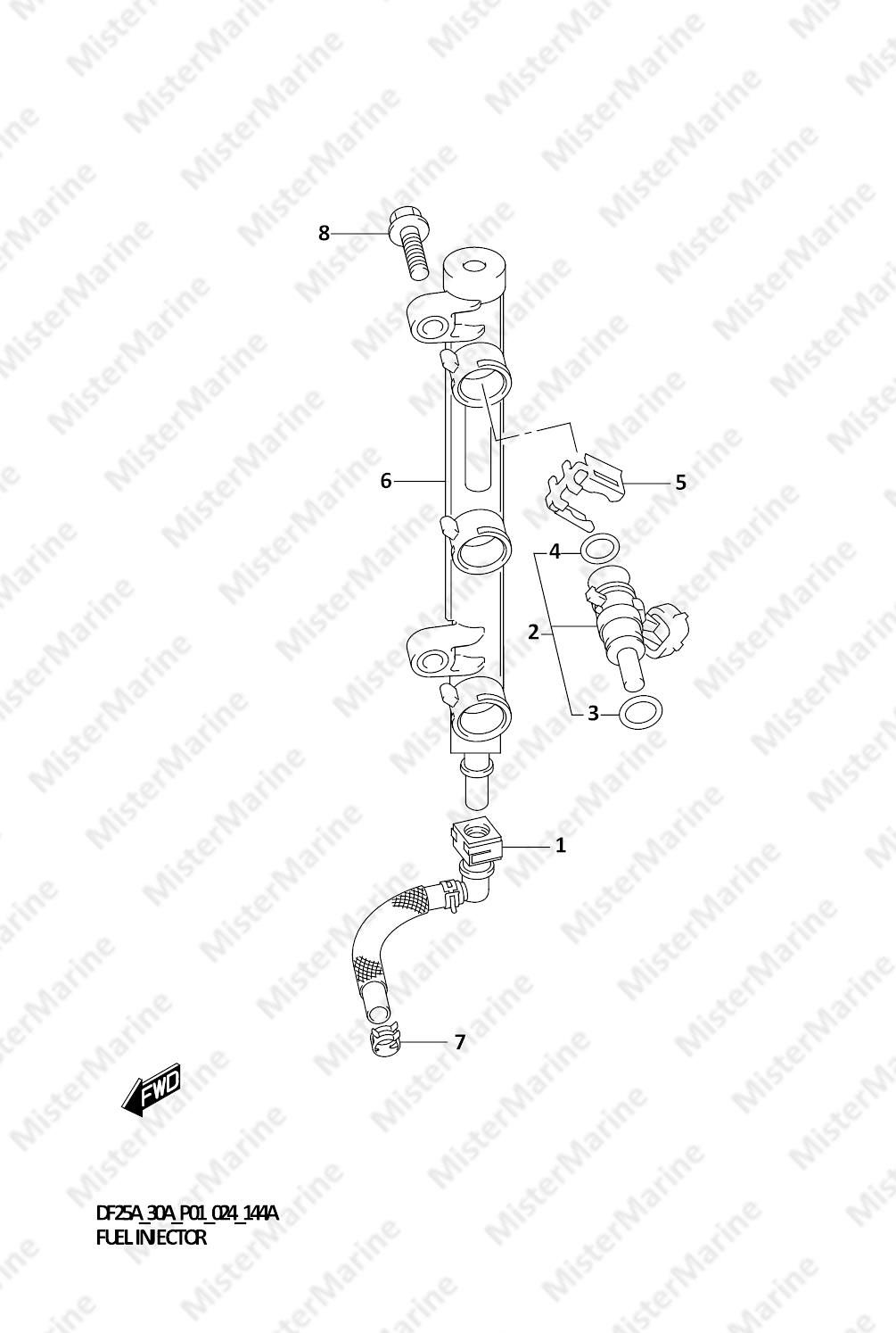 FIG.144A (1-B-10) FUEL INJECTOR