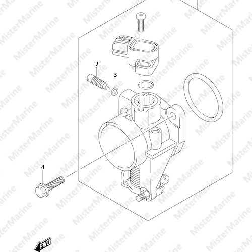 FIG.163A (1-C-5) THROTTLE BODY