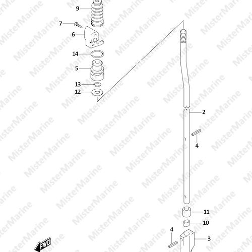 FIG.210A (1-C-12) SHIFT ROD