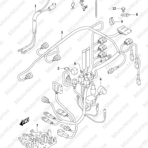 FIG.322B (1-D-13) HARNESS (DF30AR)