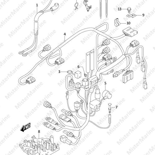FIG.322D (1-E-2) HARNESS (DF30ATH)