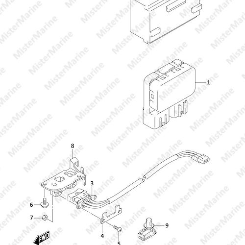 FIG.327B (1-E-4) PTT SWITCH (DF30ATH)