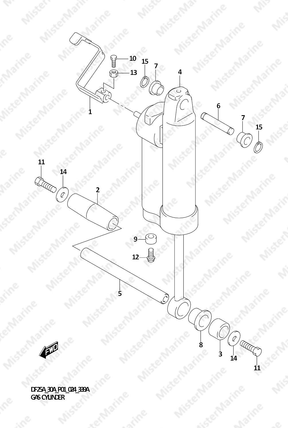 FIG.339A (1-F-10) GAS CYLINDER (DF30AQ)