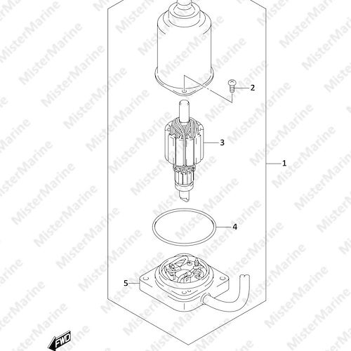 FIG.340A (1-F-11) PTT MOTOR (DF25AT,DF30AT,DF30ATH)