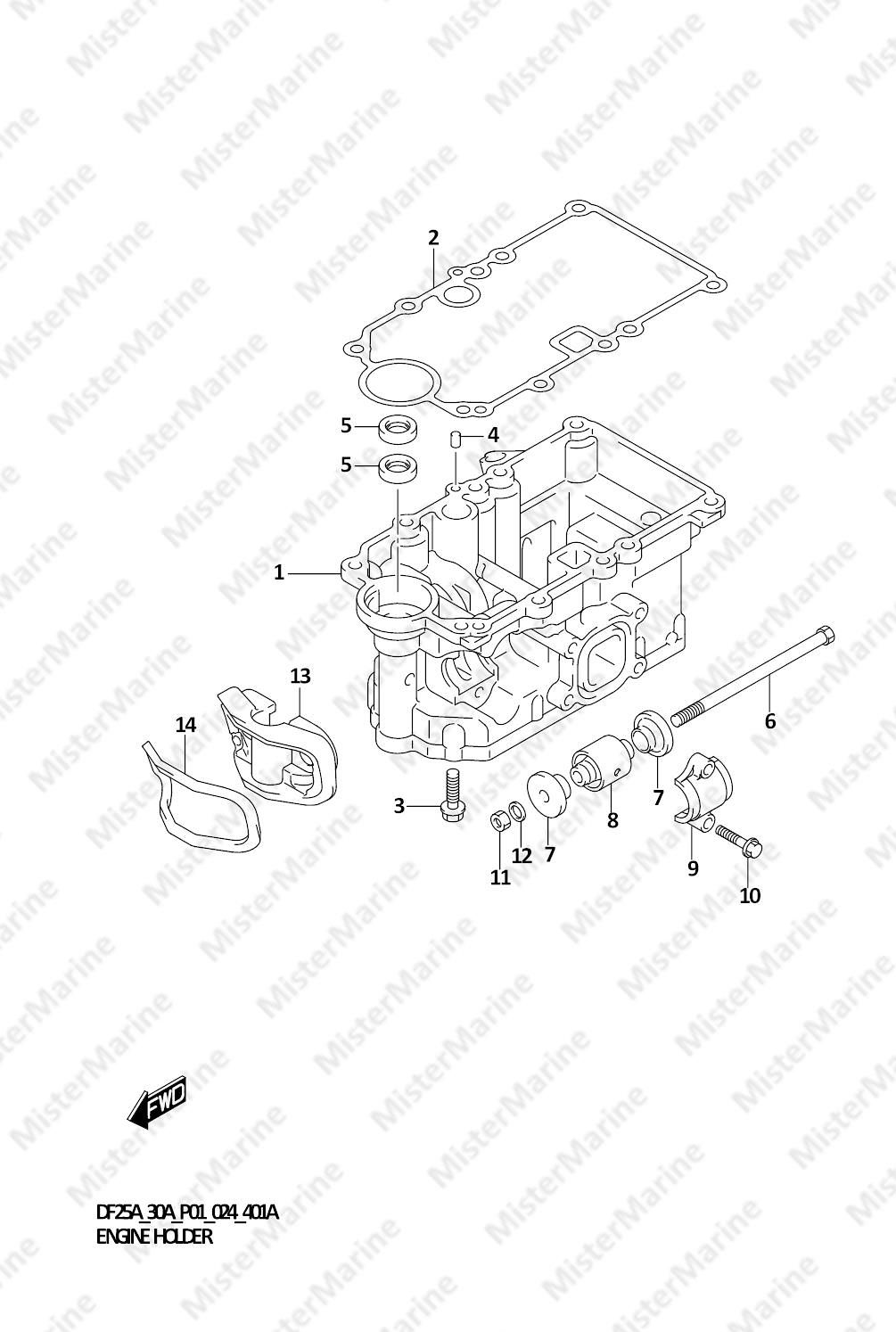 FIG.401A (1-F-12) ENGINE HOLDER