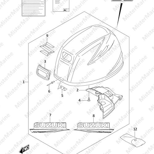 FIG.420B (1-H-5) ENGINE COVER (SEE NOTE)