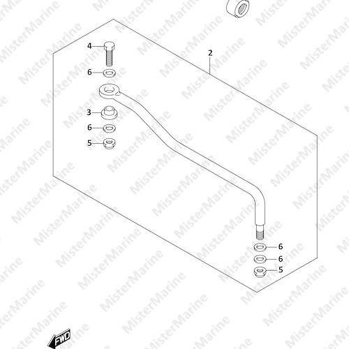 FIG.442A (1-H-7) DRAG LINK (DF25AT,DF30AR,DF30AT)