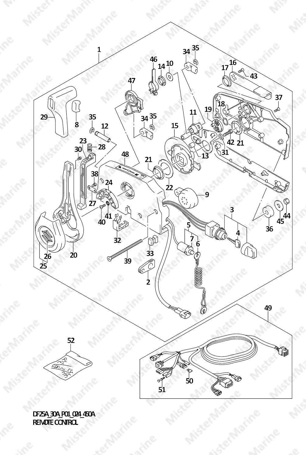 FIG.450A (1-H-10) REMOTE CONTROL (DF30AR)