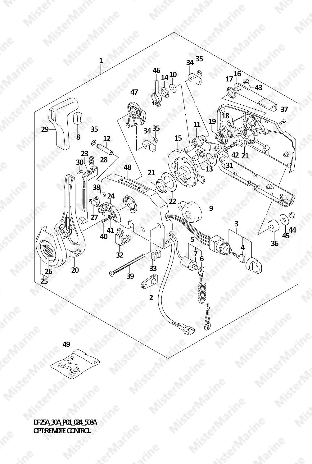 FIG.508A (1-I-3) OPT:REMOTE CONTROL (DF25A,DF30A,DF30AQ)