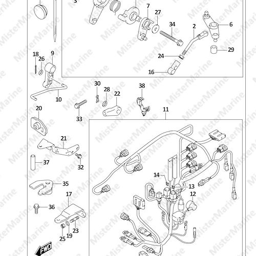 FIG.513A (1-I-8) OPT:REMOTE CONTROL PARTS (DF25A,DF30A,DF30AQ)