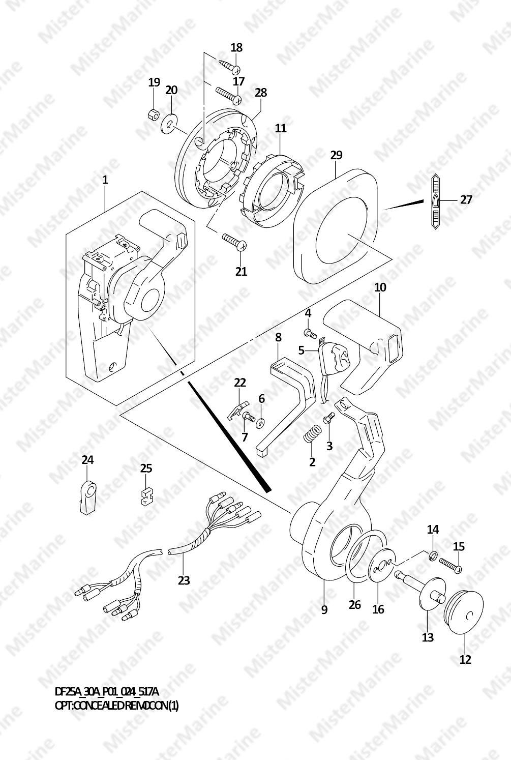 FIG.517A (1-I-12) OPT:CONCEALED REMOCON (1) (SEE NOTE)