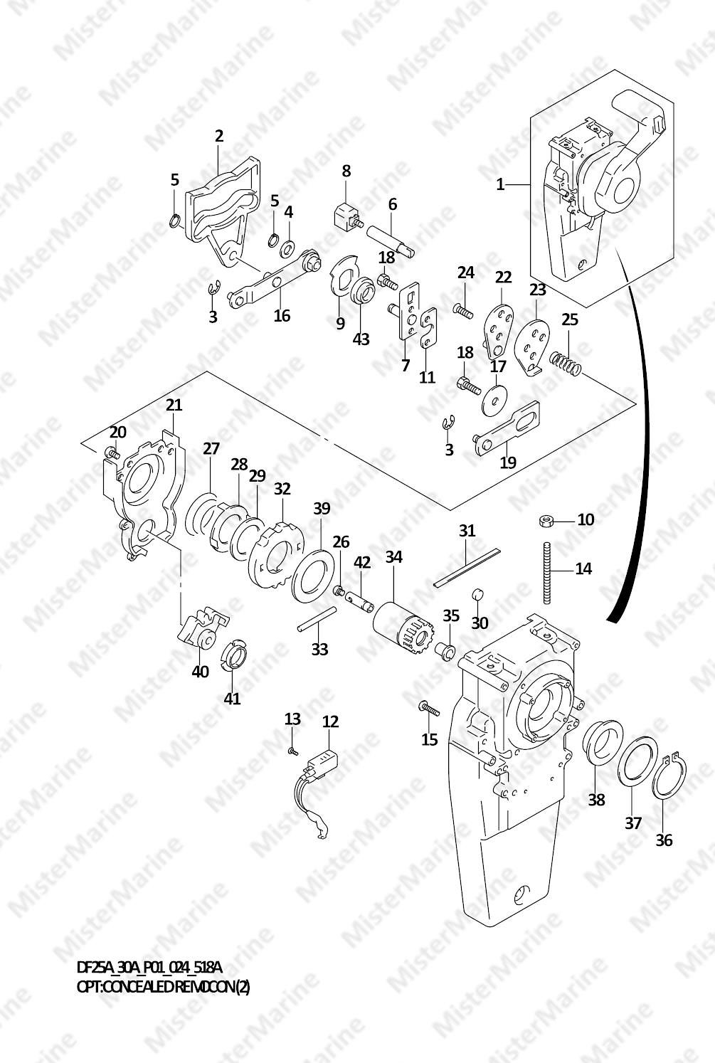FIG.518A (1-I-13) OPT:CONCEALED REMOCON (2) (SEE NOTE)