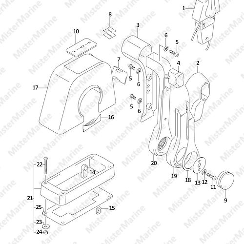 FIG.544A (1-J-7) OPT:REMOTE CONTROL ASSY SINGLE (1) (SEE NOTE)