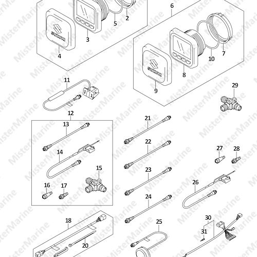 FIG.600B (1-J-14) OPT:MULTI FUNCTION GAUGE (DF30A)