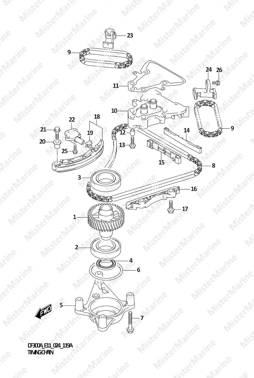 FIG.119A (1-B-7) TIMING CHAIN