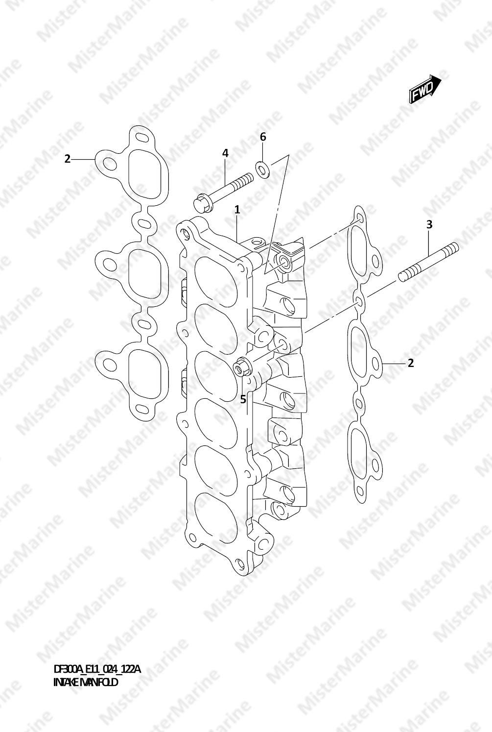 FIG.122A (1-B-14) INTAKE MANIFOLD