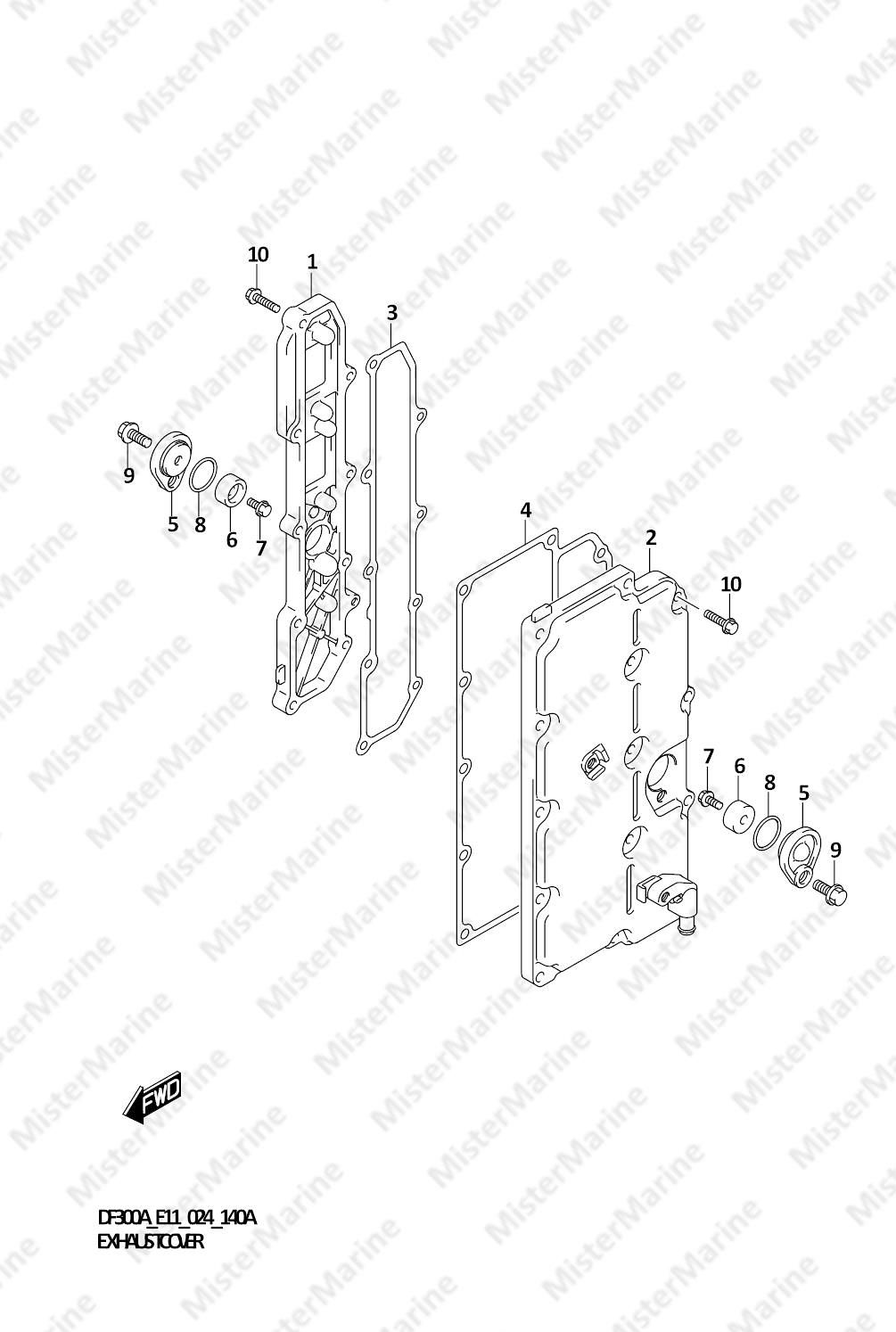 FIG.140A (1-B-16) EXHAUST COVER