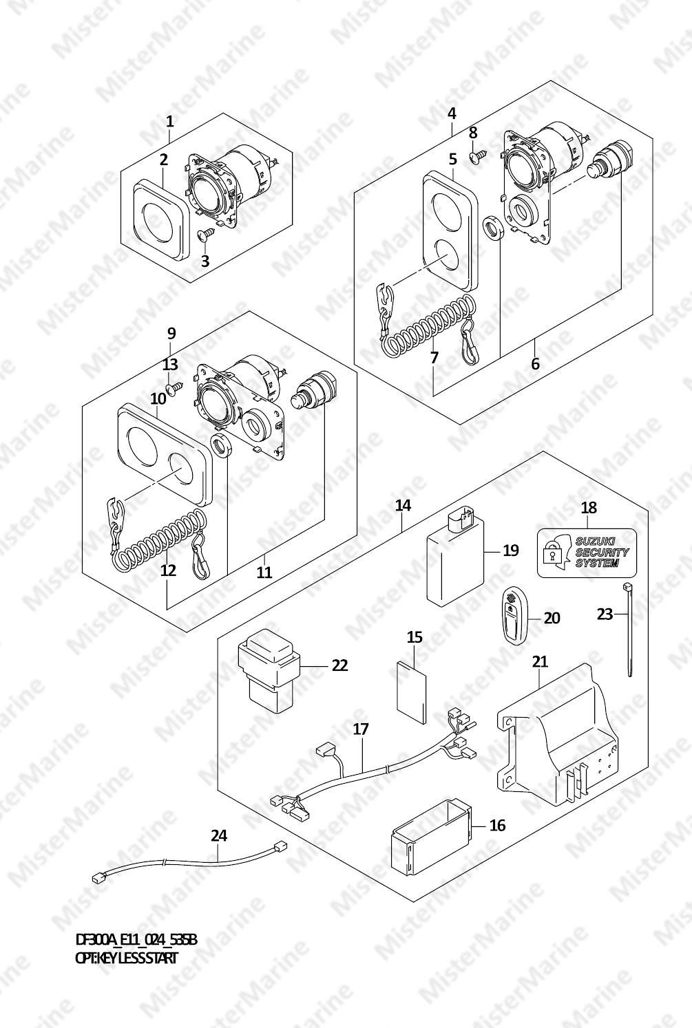 FIG.535B (1-G-16) OPT:KEY LESS START