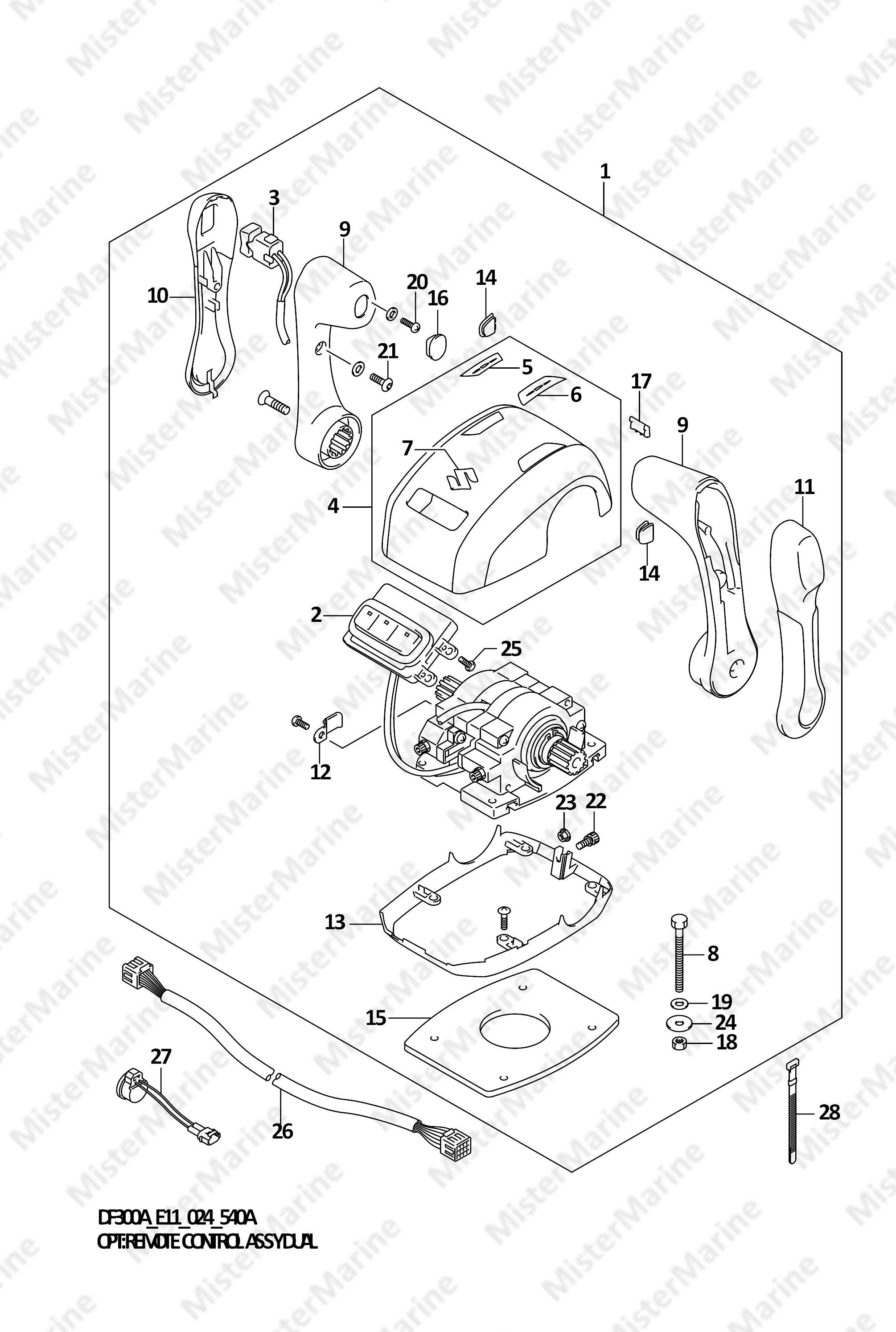 FIG.540A (1-H-2) OPT:REMOTE CONTROL ASSY DUAL