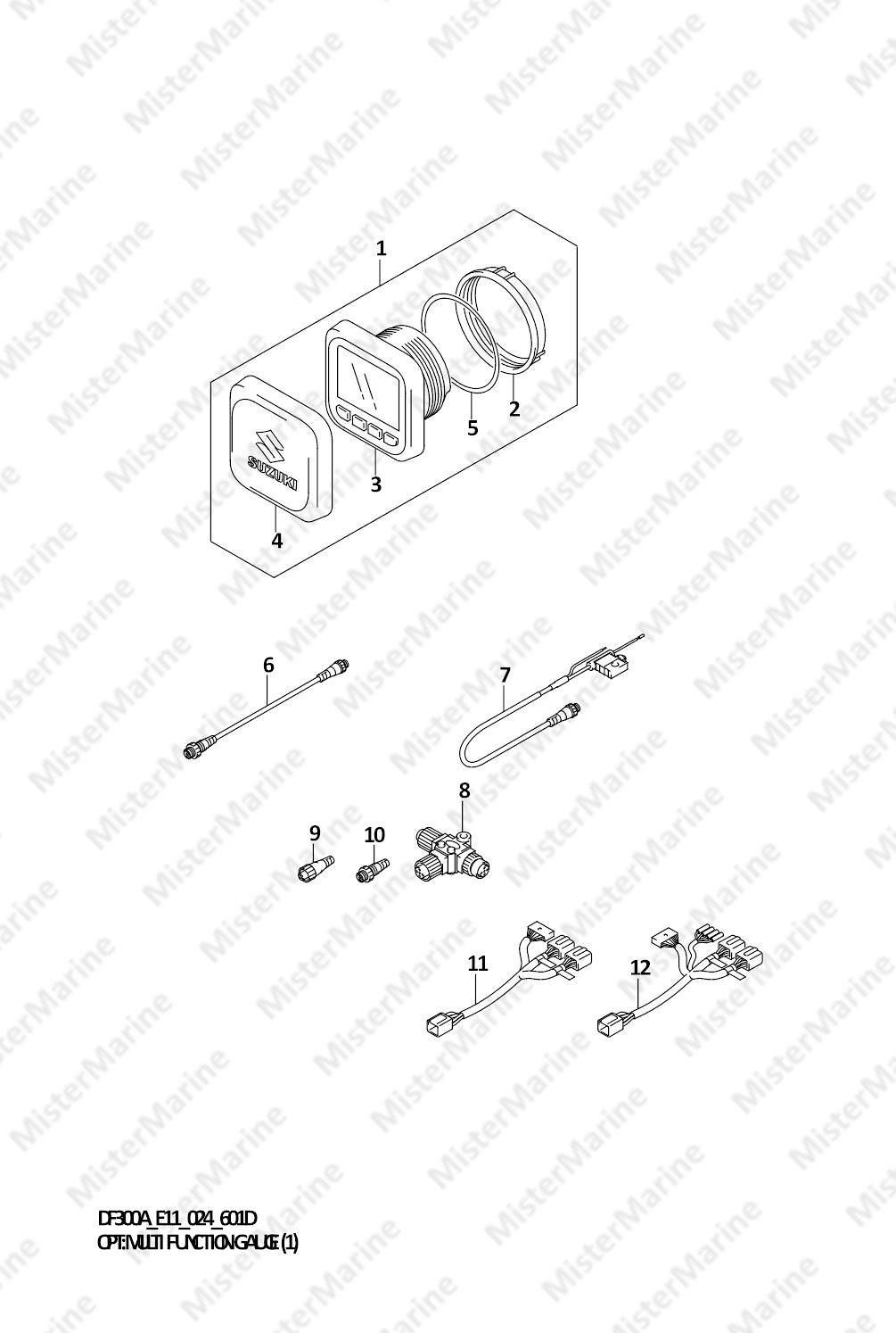 FIG.601D (1-H-6) OPT:MULTI FUNCTION GAUGE (1) (E11,E03)