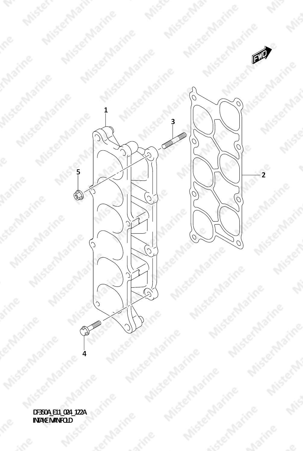 FIG.122A (1-B-15) INTAKE MANIFOLD