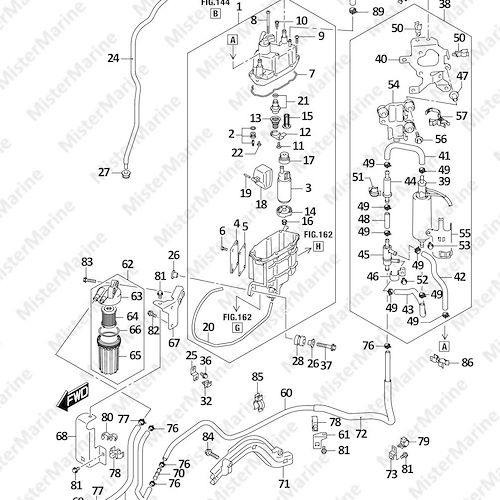 FIG.147A (1-C-5) FUEL PUMP/FUEL VAPOR SEPARATOR (E01,E11)