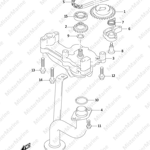 FIG.175A (1-C-15) OIL PUMP