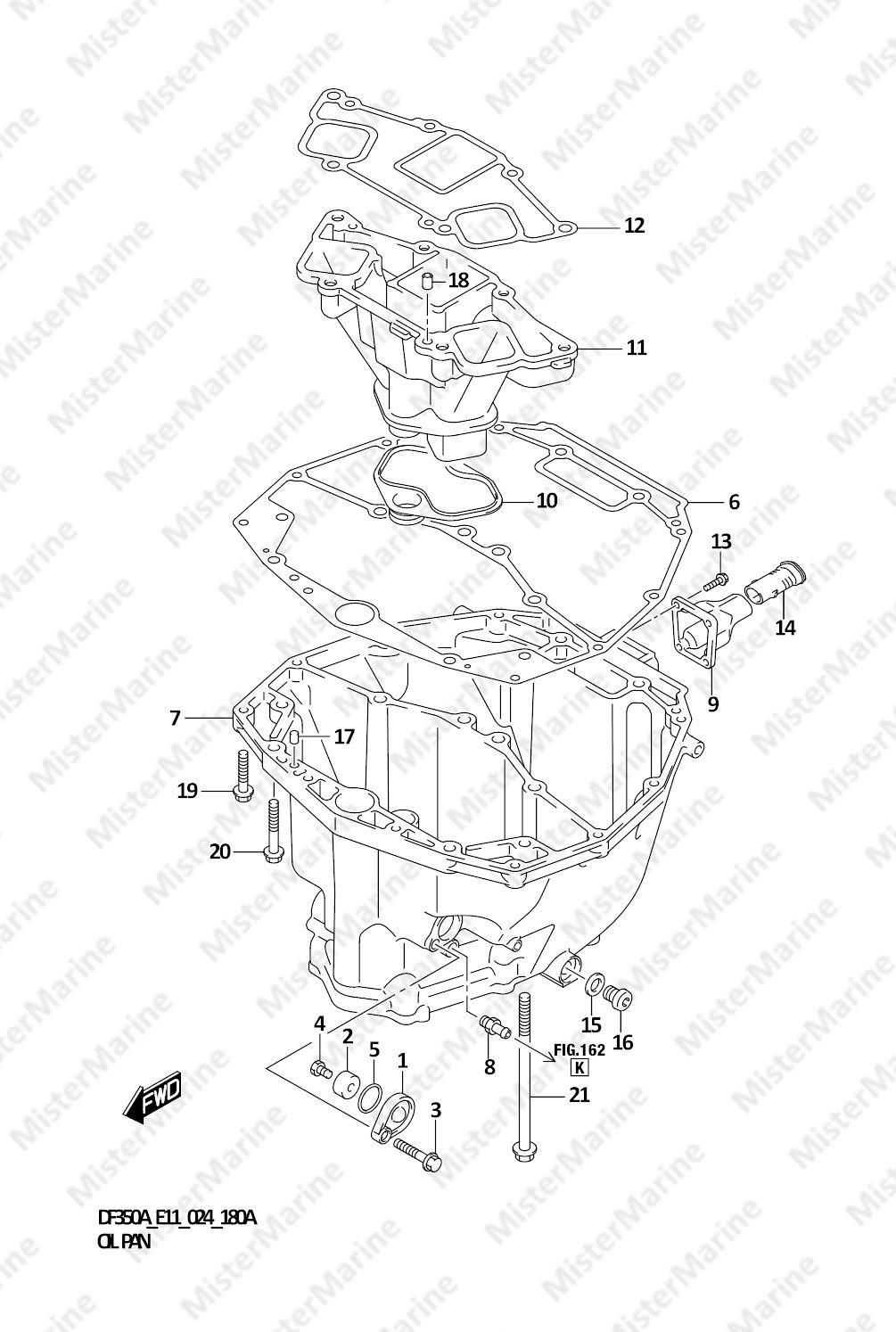 FIG.180A (1-C-16) OIL PAN