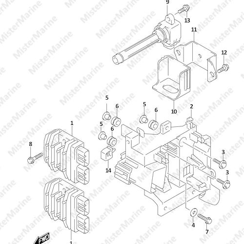 FIG.310A (1-D-10) RECTIFIER/IGNITION COIL