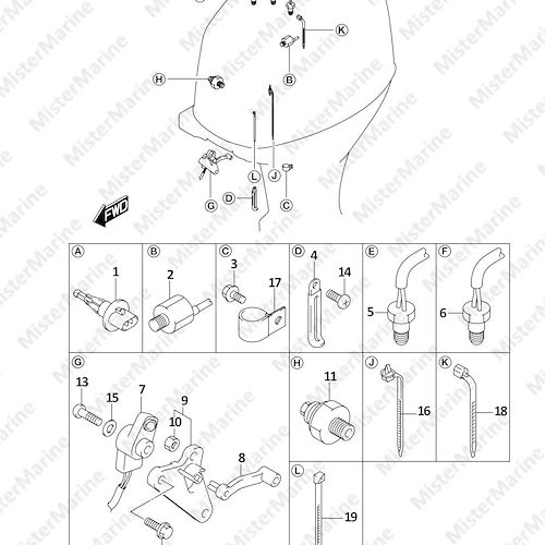 FIG.315C (1-D-12) SENSOR (DF350A,DF325A,DF300B)