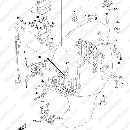 FIG.322C (1-D-15) HARNESS (DF350A,DF325A,DF300B)