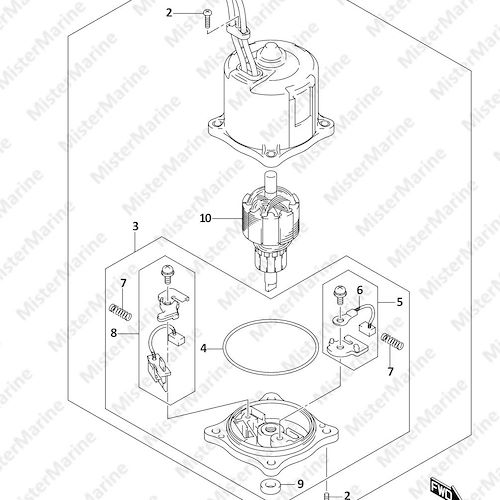 FIG.340A (1-E-13) PTT MOTOR (DF350A,DF325A,DF300B)