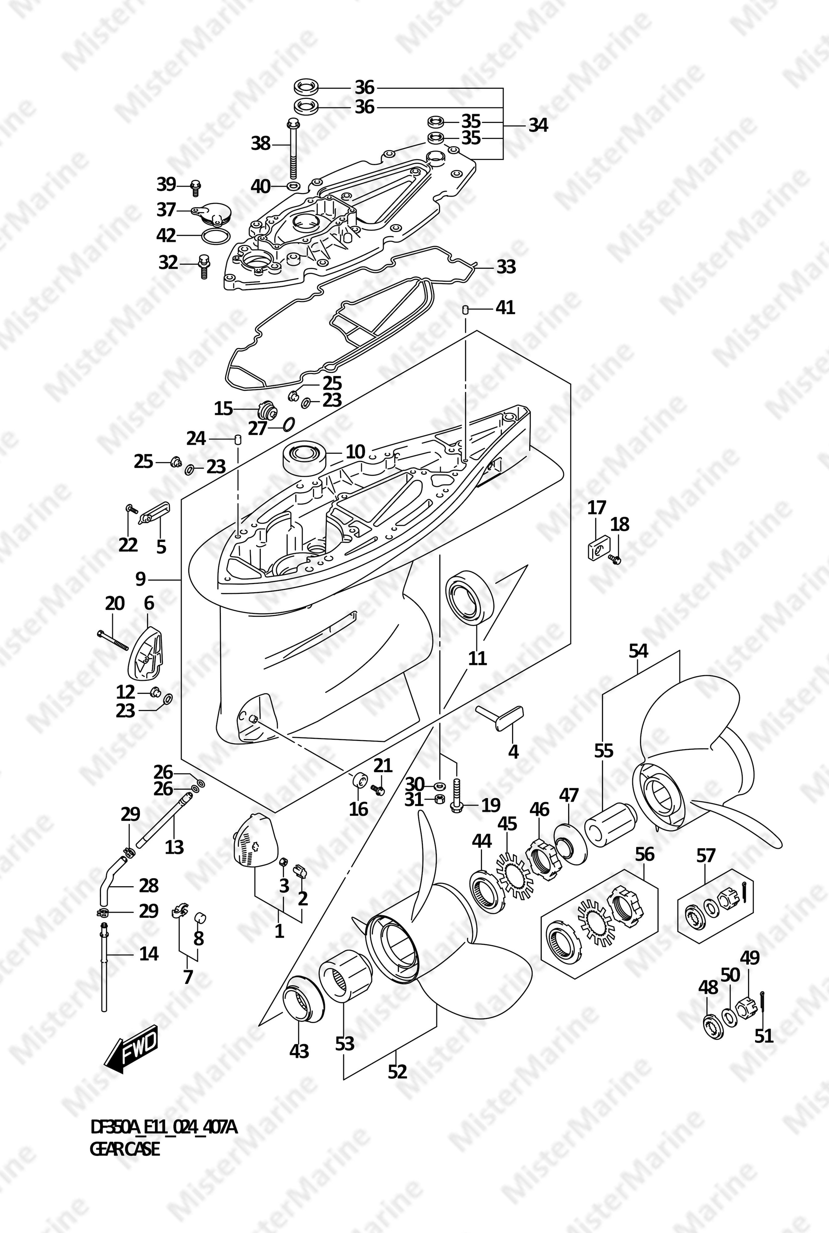 FIG.407A (1-F-10) GEAR CASE