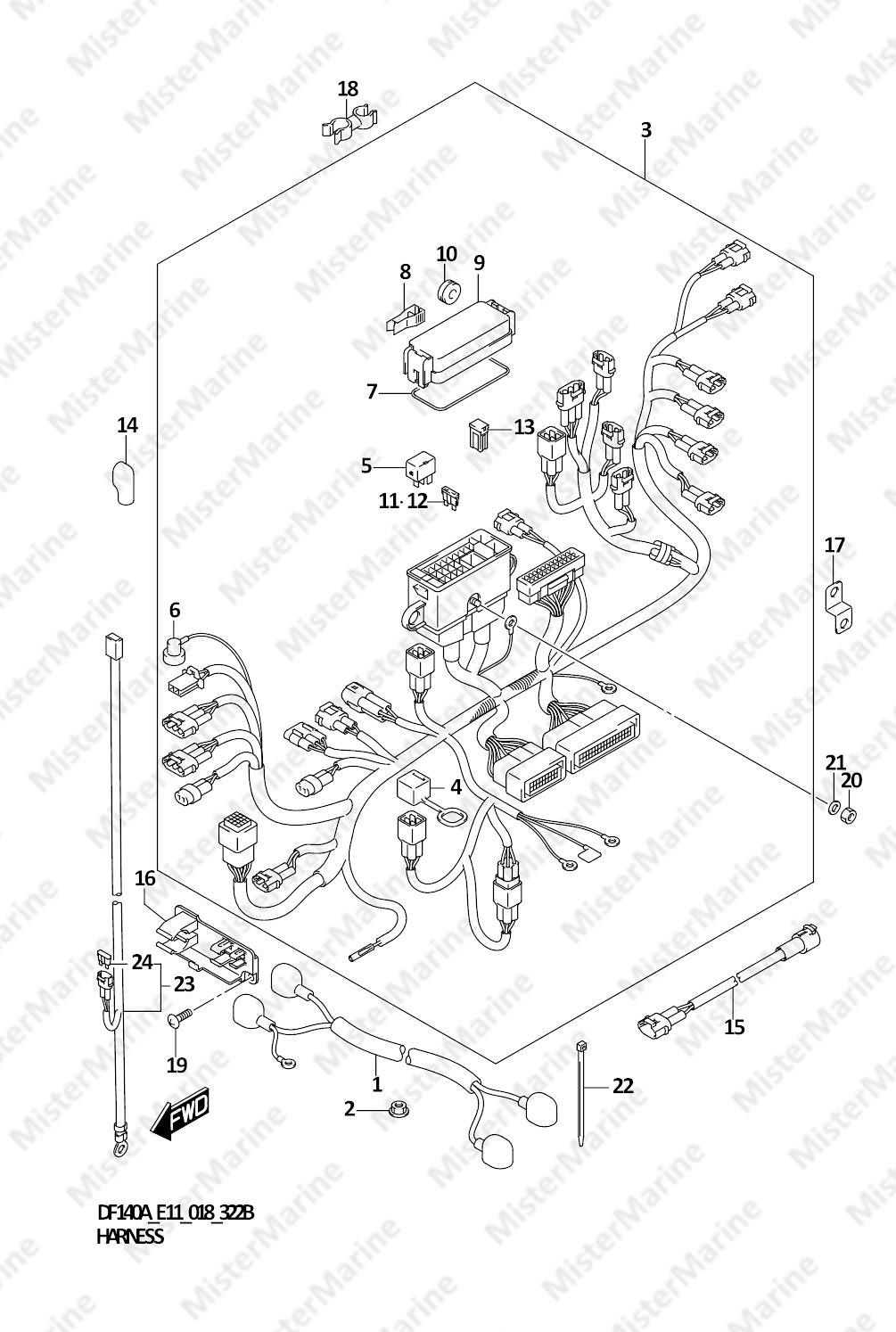 FIG.322B (1-E-7) HARNESS